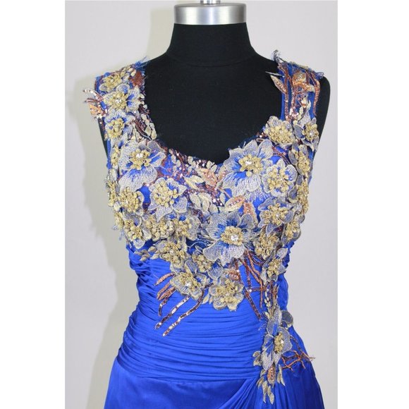 Meier Collection Dresses & Skirts - Women's Formal Embroidery Rhinestones beaded Long Evening Gown prom dress